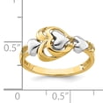 thumbnail image 4 of 14k Two-tone Hearts Ring K3874, 4 of 7