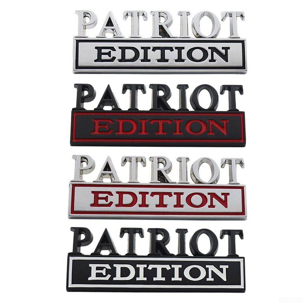 PATRIOT EDITION for car Hood Fender trunk Rear Bonnet Decal Emblem Badge Sticker PATRIOT EDITION for car Hood Fender trunk Rear Bonnet Decal Emblem Badge Sticker