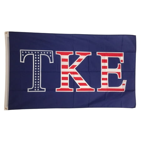 Tau Kappa Epsilon TKE USA Letter Flag 3' x 5'