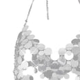 thumbnail image 3 of Camiseta sin mangas de lentejuelas Camisola Cami Top Chaleco Escote en V profundo Brillo brillante Sin mangas Halter Bra Top Crop Cami Top para Beach Salvador Top corto de lentejuelas, 3 of 4