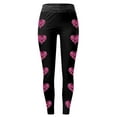 thumbnail image 4 of MKLEKYY Leggings de yoga de cintura alta con estampado floral para mujer, leggings de realce para fitness y entrenamiento 3, 4 of 4