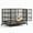 Black | 42.52"D, variant on EuKer Heavy Duty Dog Kennel, 42.52" Foldable Large Dog Crate Furniture with Lockable Wheels and Removable Tray for Small Medium Pets, Black