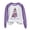 Purple, variant on Fiaer Women Sweatshirts Christmas Plus Size Long Sleeve Pullovers Crew Neck Funny Graphic Loose Fit Casual Trendy Tops Yellow XL