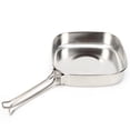 thumbnail image 4 of Stainless Steel Cookware Cookware, Stainless Steel Frying Pan Cookware Sets, for Outdoor Camping Silver, 4 of 8