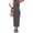 Black, variant on Sundresses for Women Summer Striped Knit Side Slit Bodycon Maxi Dress Beach Vacation Clothes Khaki S