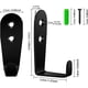 thumbnail image 2 of Solución para organizar el espacio, ganchos de acero inoxidable para pared con proceso de trefilado, perchas de gran capacidad con acabado impermeable (4 piezas), 2 of 5