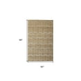 thumbnail image 3 of 4' X 6' Tan and Ivory Geometric Hand Woven Area Rug, 3 of 8