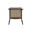 thumbnail image 6 of Christopher Knight Home Minimalist 3-Piece Outdoor Bistro Set, PE Rattan Chairs with Round Glass Table, Black+Brown, 6 of 13