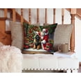 thumbnail image 3 of Carolines Treasures DAC4137PW1414 14 x 14 in. Leonberger & Santa Claus Throw Pillow, 3 of 6