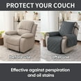 thumbnail image 3 of Y YUNHSOM Waterproof Stretch Recliner Chair Covers, Stable Washable Slipcovers Chair Protectors for Home, Kitchen, Office (Dark Gray,23IN), 3 of 8