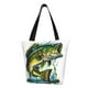 thumbnail image 1 of Balery Big bass fish Bolsa de Hombro con Diseño, Bolsa Grande y Duradera, Bolsa Versátil para Compras, 1 of 6