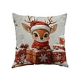 thumbnail image 3 of Christmas Decorative Pillow Covers 18x18" for Holiday Party Supplies Christmas Decorative Pillow Cases with Soft Fabric Hidden Zipper, 3 of 7