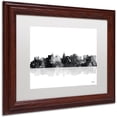 thumbnail image 2 of Trademark Fine Art "Madison Wisconsin Skyline BG-1" Canvas Art by Marlene Watson, White Matte, Wood Frame, 2 of 4