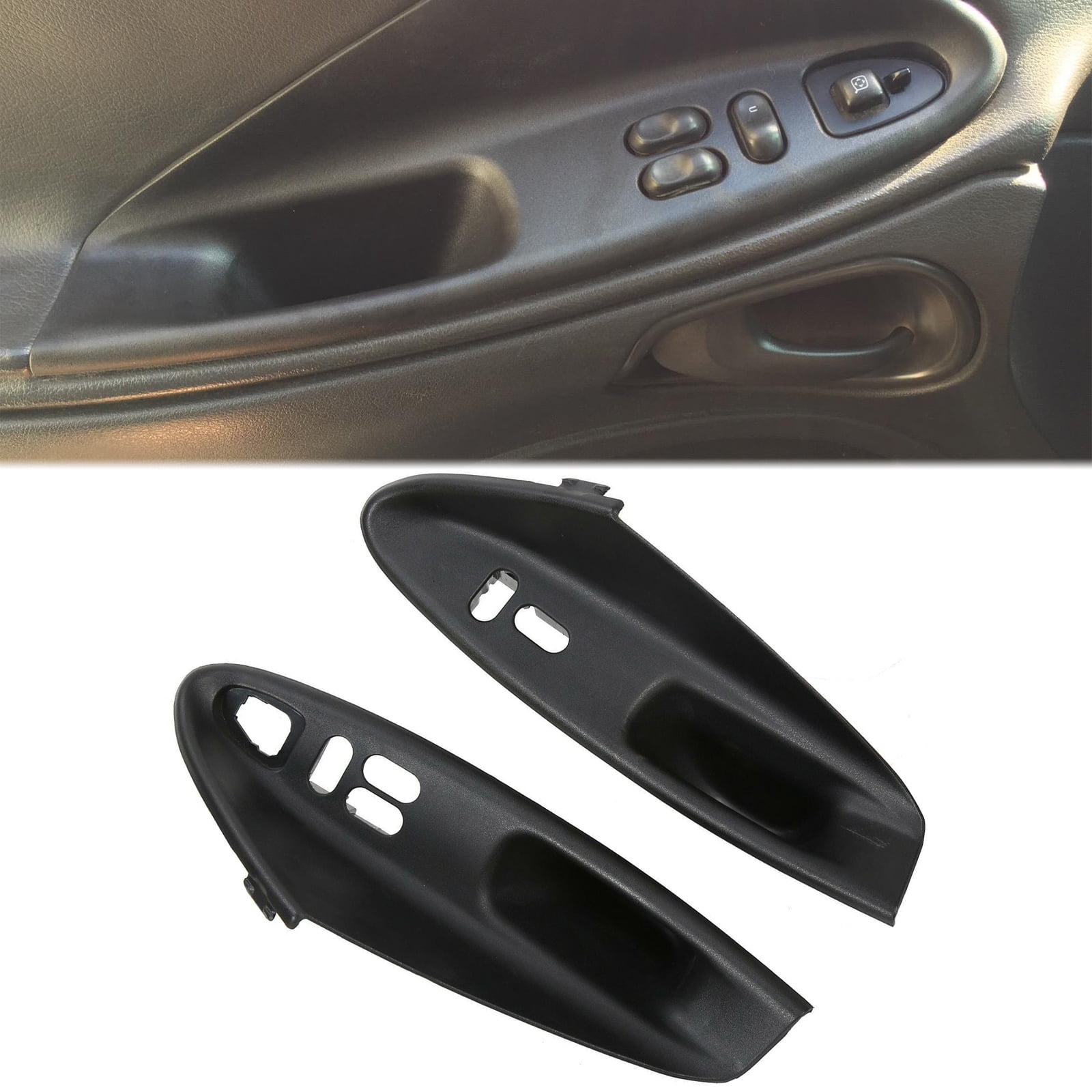 Kojem Pair Set Interior Inside Door Panel Pull Handle Panel Switch