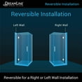 thumbnail image 4 of DreamLine Unidoor-X 30 3/8 in. W x 30 in. D x 72 in. H Frameless Hinged Shower Enclosure in Chrome, 4 of 11