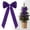 Purple000, variant on olkpmnmk 1Pcs Velvet Bow for Christmas Tree Decorations Ornaments, Christmas Bows Soft Velvet Ribbon Bows, Velvet Christmas Tree Bows, Holiday Decor Ribbon for Garland Wreath Bow Ornaments Supplies