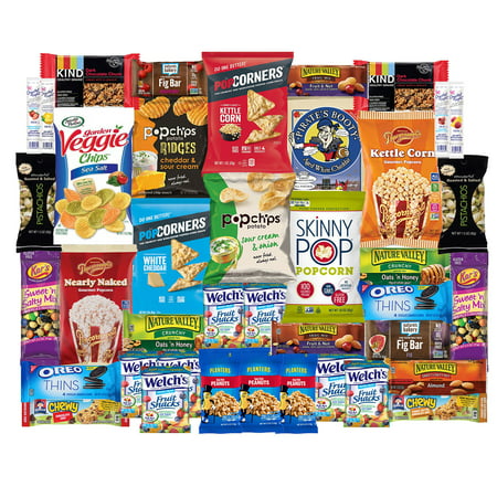 Healthy Snacks Care Package For College, Dorms, Military, Student, School, Camp, and Office | Gift Basket By SnackBOX  (40 (Best Camp Care Packages)