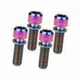 thumbnail image 4 of M Buder 4Pcs M6x18mm Tornillos de Freno de Disco para Bicicleta (Multicolor) Aleación Premium Accesorios Ciclismo Montaña Fijación Segura, 4 of 9