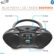 iLive Portable Bluetooth Boombox with FM Radio, IBC233B