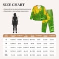 thumbnail image 2 of Salouo Bees Pollinates A Yellow Dandelion Pattern Women's Pajamas Set Long Sleeve Button Down Sleepwear Soft Pj Lounge Sets for women 2 Piece Pjs Set with Long Pants -Medium, 2 of 8