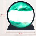 thumbnail image 3 of Reloj de 3D con Movediza en Movimiento, Cuadro Artístico Redondo de Cristal con Paisaje Marino, Pintura para Oficina y Hogar., 3 of 5