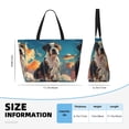 thumbnail image 4 of Pofeuu Colorful Sky Puppy Print Beach Bag,Waterproof Sandproof Beach Tote Bag, Large Capacity Foldable Beach Bags for Women, 4 of 7