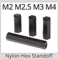 thumbnail image 4 of M2 M2.5 M3 M4 Black White Nylon Hex Standoff Screw PC Compuer Motherboard PCB Spacer Metric Thread Bolt Length 5-20MM, 4 of 4