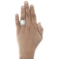 thumbnail image 5 of 14K White Gold Solitaire Diamond Bridal Set Halo Engagement + Wedding Rings 2 Ct, 5 of 5