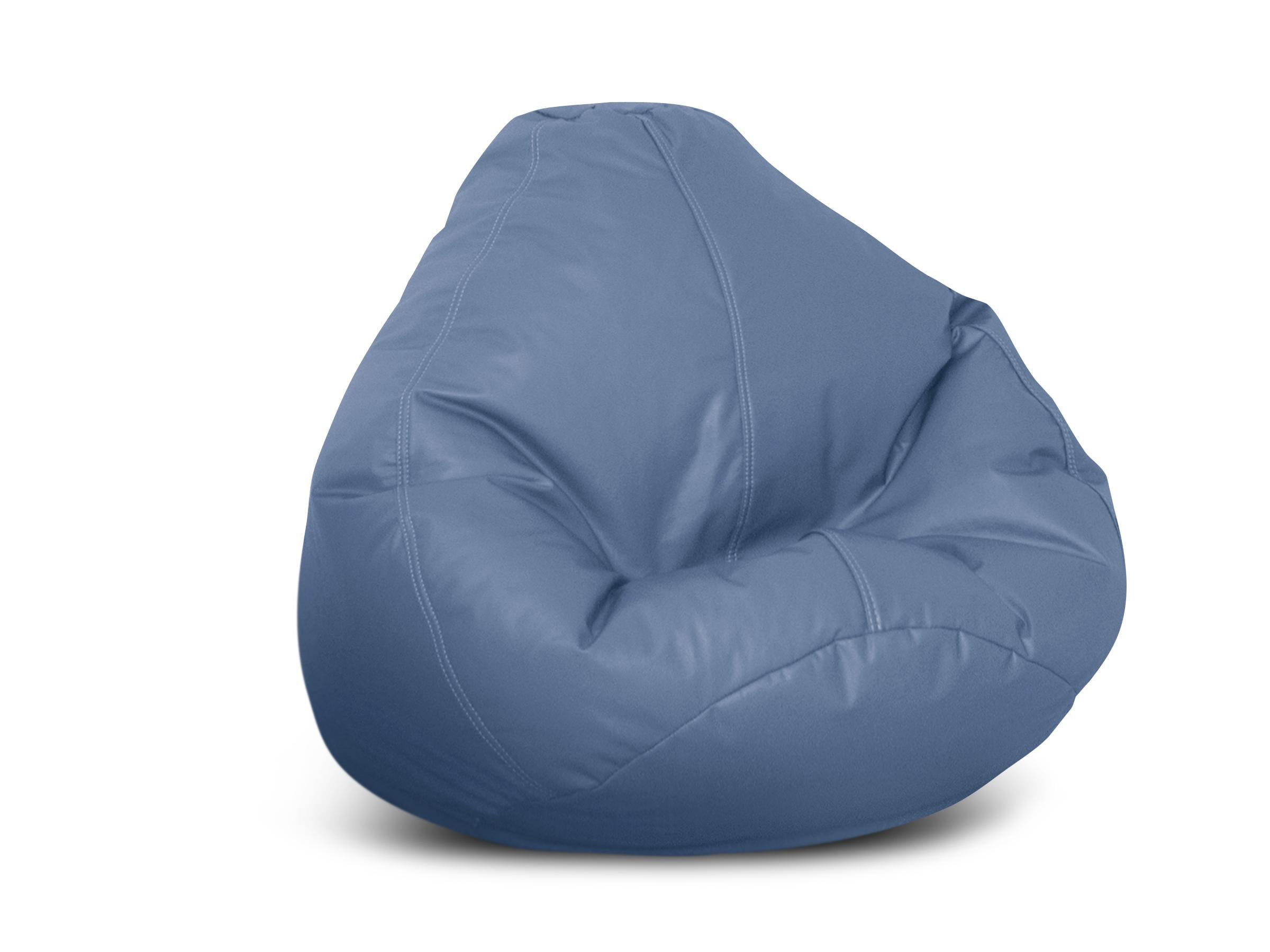 Large Lifestyle Pure Bead Bean BagVinyl ColorCobalt Blue Walmart
