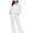 White, variant on qolati Women's 2 Piece Outfits Lightweight Long Sleeve Pullover Tops and Wide Leg Pants Tracksuit Casual Cozy Loose Lounge Sets Sweatsuit