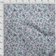 thumbnail image 4 of oneOone Cotton Poplin Twill Light Gray Fabric Jacobean Floral Sewing Craft Projects Fabric Prints By Yard 56 Inch Wide, 4 of 4