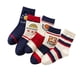 thumbnail image 4 of 5 Pares Calcetines De Baloncesto para Niños Estilo Deportivo para Niños Letra De Baloncesto Sueltos Suaves Transpirables Calcetines A Media Pantorrilla Todo Partido M 3-5 Años, 4 of 5