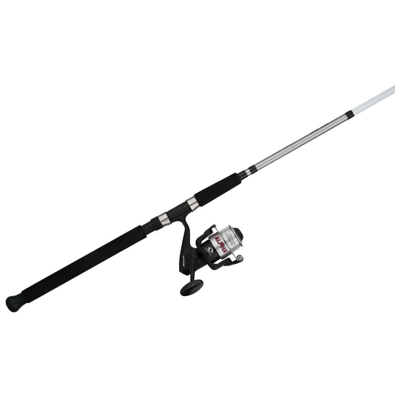 Shakespeare Alpha Spinning Combo, 8' Medium Fishing Rod, 50 Size Reel