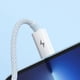 thumbnail image 3 of Cable GMobile tipo-C A USB, 1m, 18W, trenzado, blanco, 3 of 4