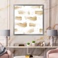 thumbnail image 3 of Designart 'Golden Abstract Brush Strokes' Modern Framed Art Print, 3 of 4