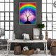 thumbnail image 4 of Cuadros Decorativos 5D bricolaje redondo completo taladro diamante pintura arco iris árbol abstracto hecho a mano ornamento Ndcxsfigh Nuevos Originales, 4 of 9