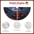 thumbnail image 3 of KLL Christmas Tree Skirt,Party Decorations Farmhouse for Christmas Decorations Holiday Party 30" -Cosmic Red Sparkle Dice, 3 of 6