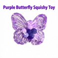 thumbnail image 3 of Purple Butterfly Squishy Toy with Glitter Filled Design, Single Piece, Soft Squeeze for Kids and Adults, Sensory Squeeze Toy, 3 of 4