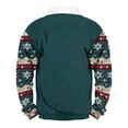 thumbnail image 3 of Yiaimeir Men's Christmas Pullover Sweatshirt Long Sleeve Button Up Casual Holiday Top with Festive Print and Comfortable Fit, 3 of 3