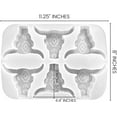 thumbnail image 3 of 6 Longhorn Freshie Mold Silicone Tray Bulk Wholesale  11.25" Wide x 8" Long x 1" Deep  Multiple Mold for Freshies, Epoxy, Soap  Aztec Bull Skull  Clear Freshie Heat Resistant Aroma Unscented Beads, 3 of 4