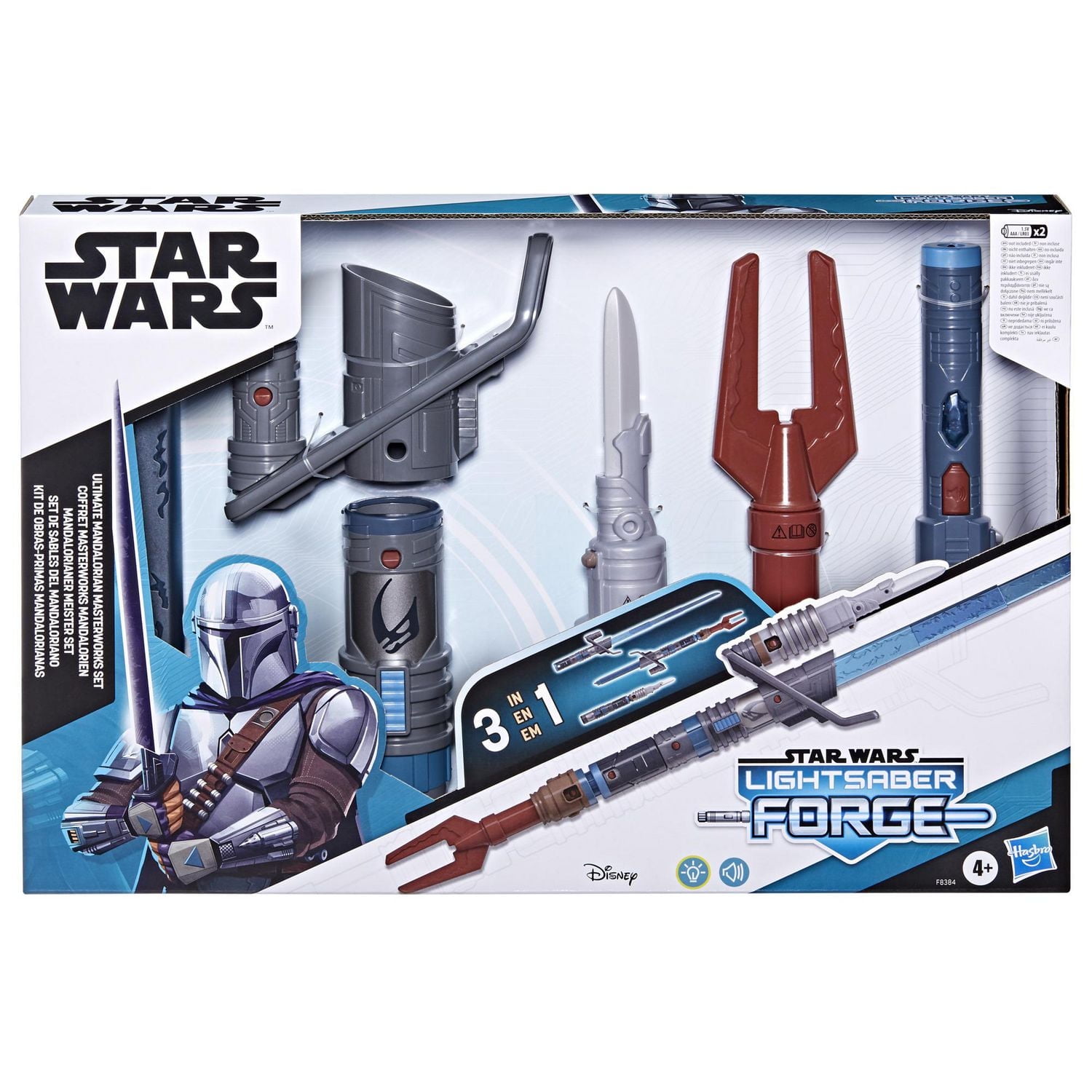 Star Wars Lightsaber Forge, Coffret Masterworks mandalorien, sabre laser électronique personnalisable