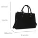 thumbnail image 4 of Bandolera Mujer PU Cuero Satchel Commute para Mujer Negro, 4 of 9