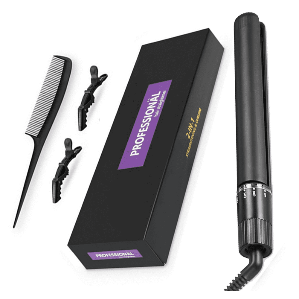 Curling iron Professional hair Straightener 1 Inch flat iron 2 in 1