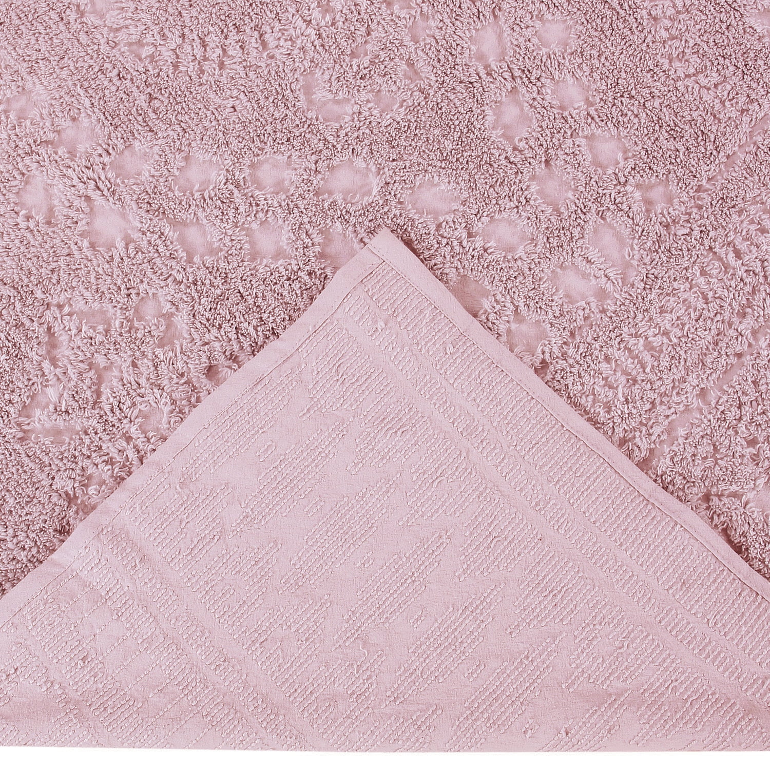 Better Trends 3 Piece King Bedspread Set 100% Cotton Chenille Tufted Medallion Pattern Soft & Luxurious Feel, Perfect for Gifting and All Seasons, Machine Washable (Pink) Rio Collection
