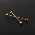 thumbnail image 4 of Golden Lapel Stick,2 Pcs Men Gold Lapel Pin Men Suit Metal Lapel Pin Cutting-Edge Features, 4 of 13