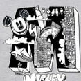 thumbnail image 3 of Disney - Mickey Mouse - Large M Scribbled Drawing - Juniors Fitted Graphic T-Shirt, 3 of 5