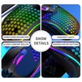 thumbnail image 1 of Tal 1 paquete de ratón hueco con cable ratón mecánico para juegos con luces Led de Color, clic silencioso, Nano receptor Usb de 2,4g ZefeiWu 8390605565786, 1 of 1