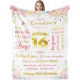 thumbnail image 1 of LHSHID 21st Birthday Blanket Gifts for Her Blanket Flannel Soft and Comfortable Anti static Bed Sofa Blanket 60x80in, 1 of 5