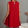thumbnail image 7 of Women's Summer Casual Dress Round Neck Sleeveless Ruffle Tank A Line Beach Wear Comfortable Flowy Outfit Womens Casual Trendy Midi Dresses, 7 of 7
