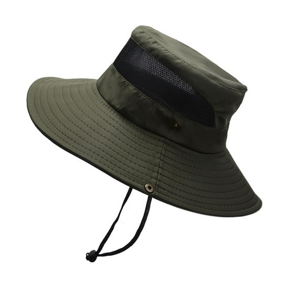 Waterproof Wide Brim Sun Hat with Adjustable Chin Strap for Outdoor Activities, Hiking, Fishing, and Travel